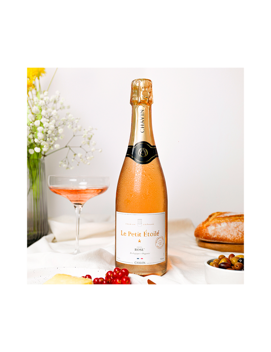 CHAVIN Le Petit Étoilé - alkoholmentes pezsgő rosé bor