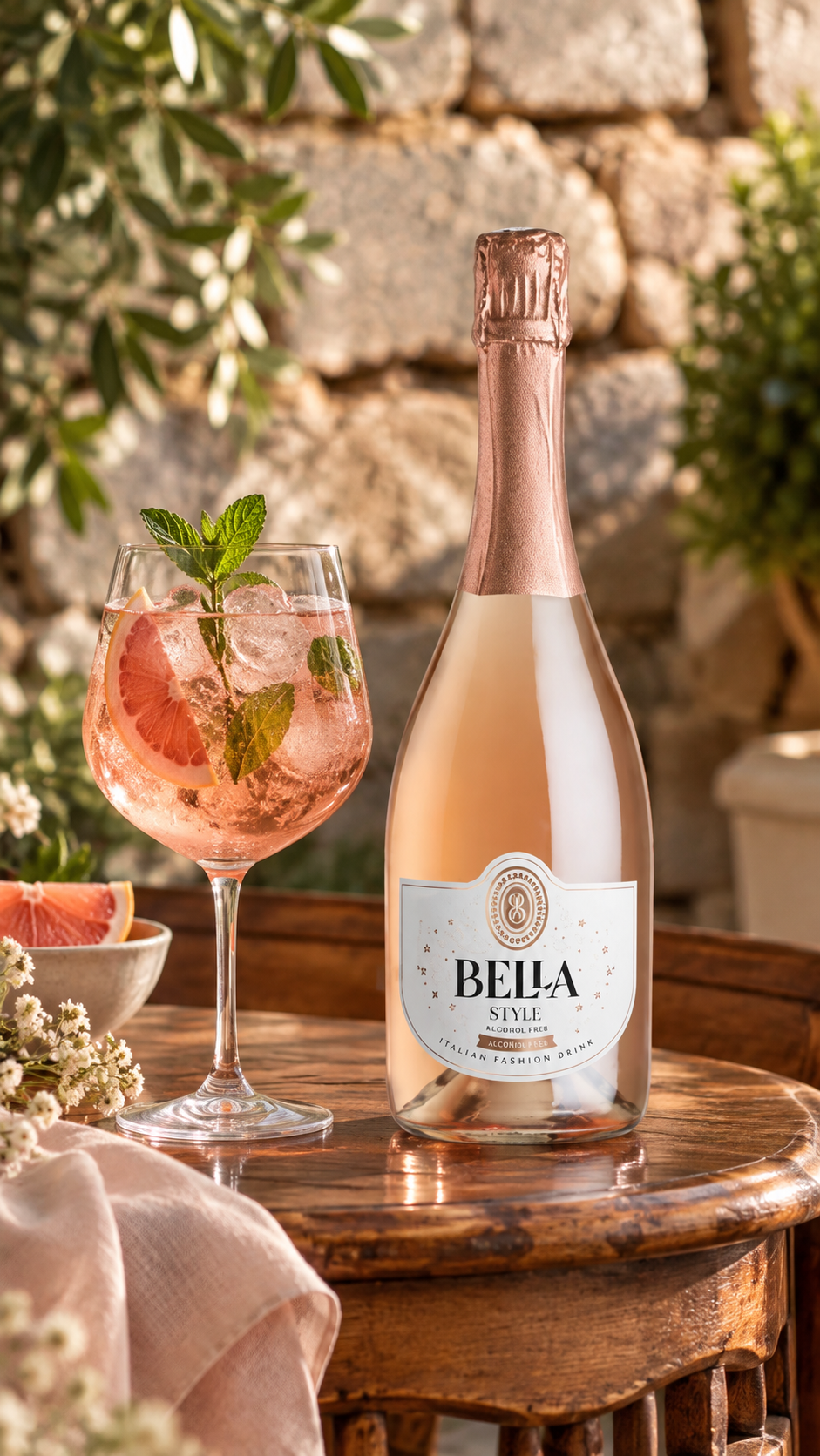 Alkoholmentes HUGO ROSÉ mocktail recept