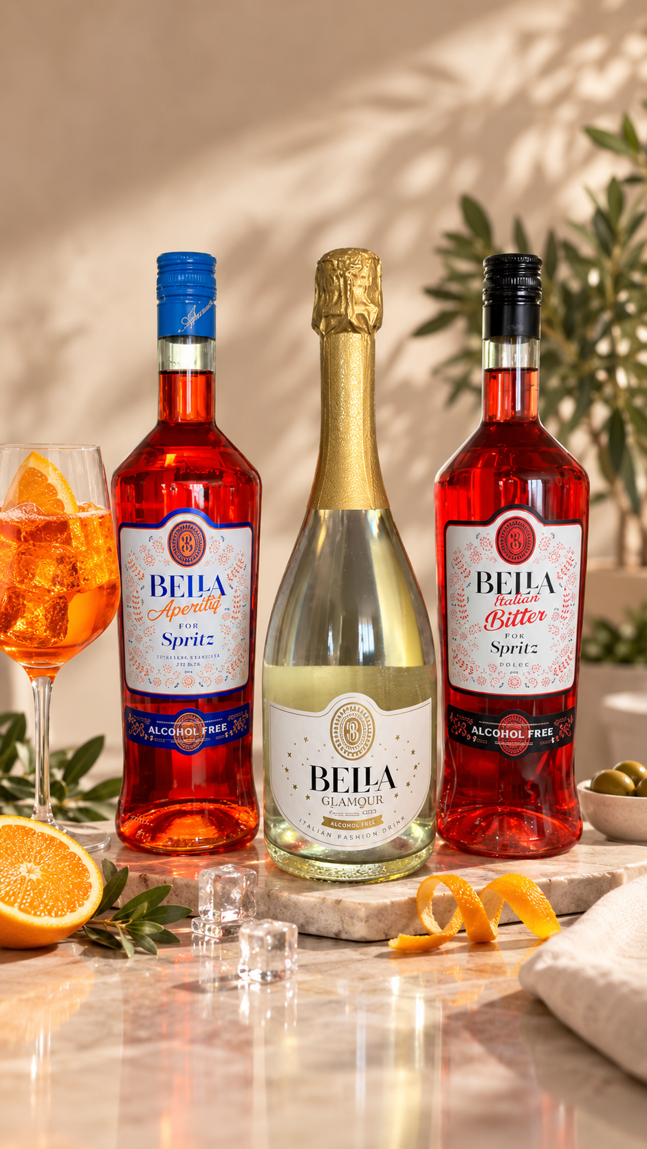 Alkoholmentes SPRITZ BELLA mocktail recept