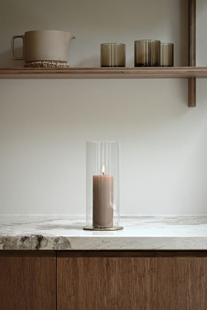 ester & erik hengeres üveg gyertyatartó és lángvédő